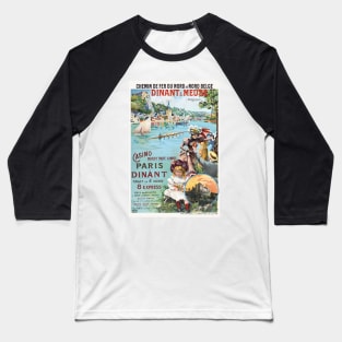 Dinant Meuse Belgique Vintage Poster 1890s Baseball T-Shirt